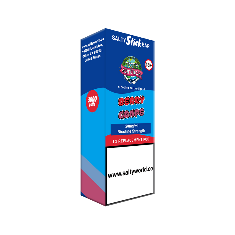 Berry Grape- Salty Stick Bar Replacement Pod 11.4mg/mL - Image 2