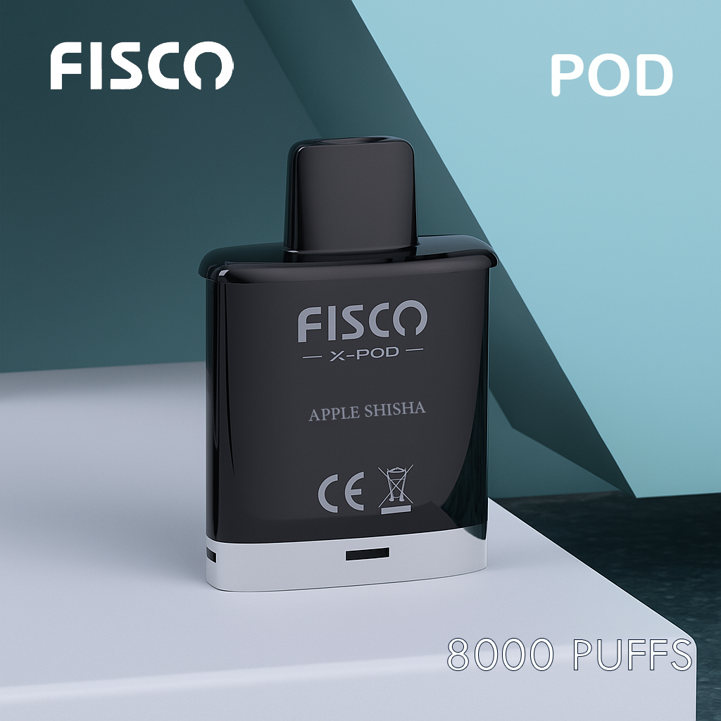 FISCO XPOD APPLE SHISHA – 8000 PUFFS (POD ONLY)